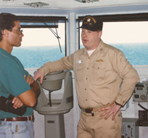 Alfredo Castellanos - special guest at USS JohnC. Stennis (CVN-74)
