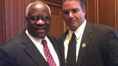 Mr. Castellanos with Clarence Thomas, an Associate Justice of the Supreme Court of the United States