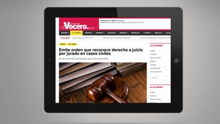 El Vocero de Puerto Rico: Emite orden que reconoce derecho a juicio por jurado en casos civiles.